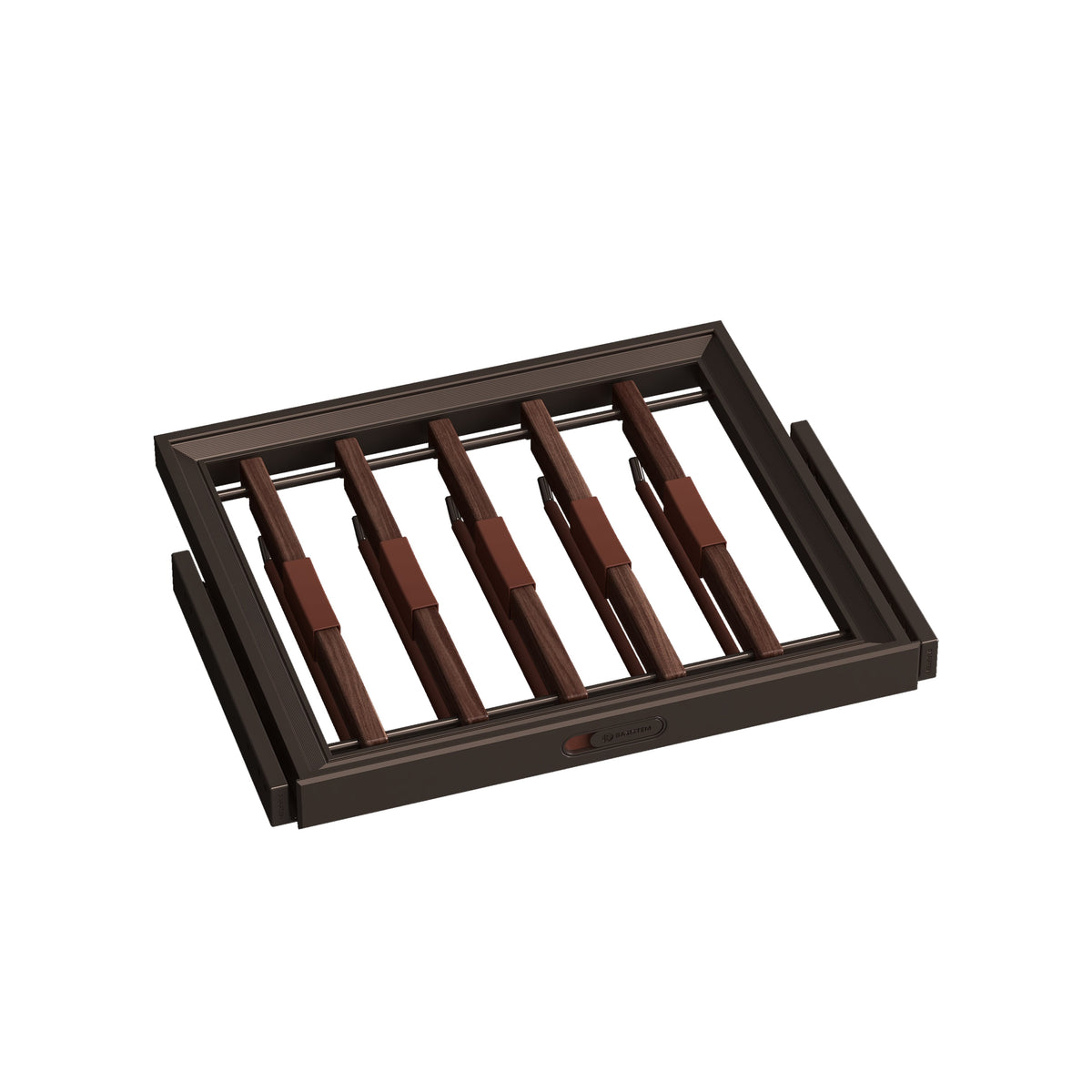 BASISTEM BRUGG Walnut Pull-Out Trousers Rack