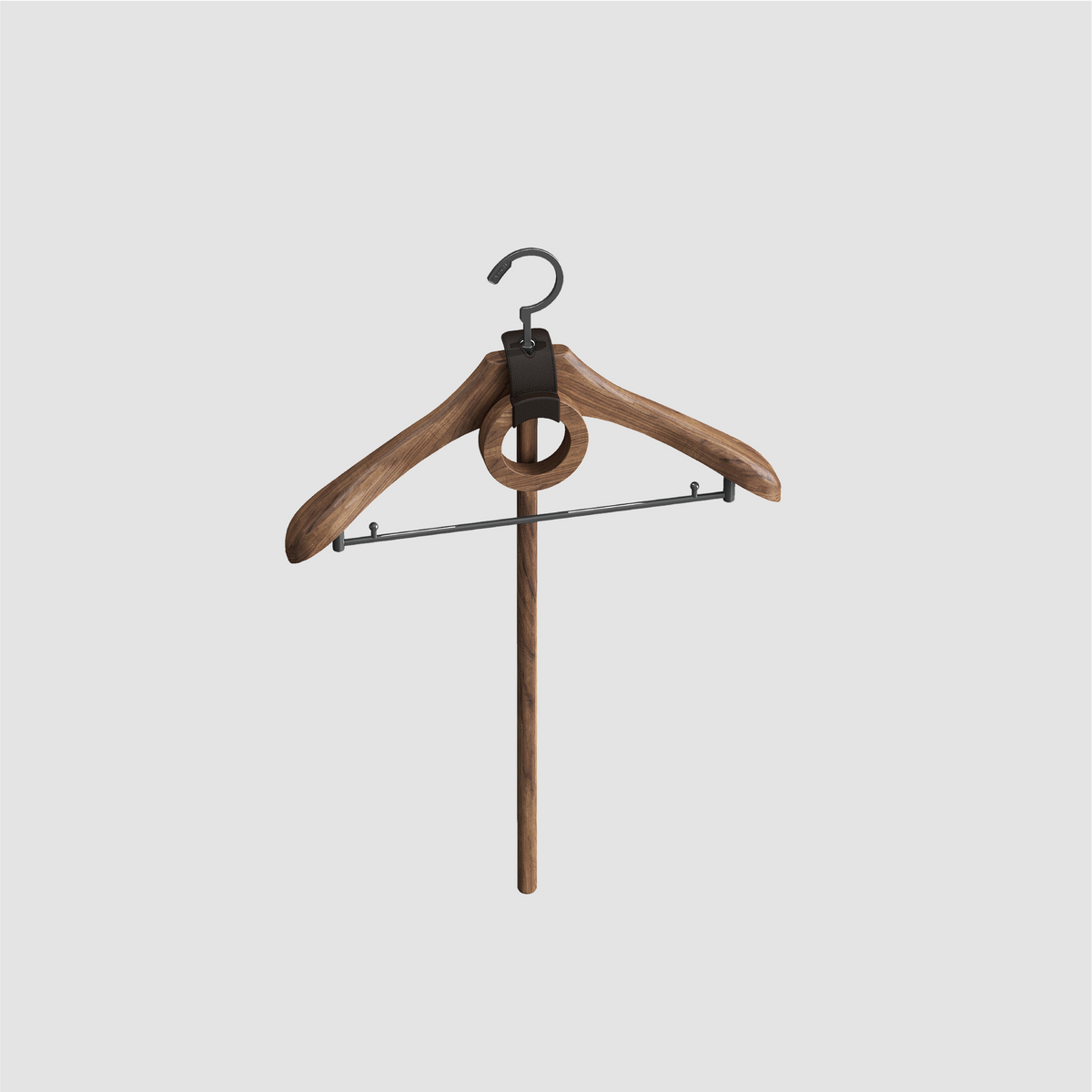 BASISTEM HORGEN Khaki Walnut Suit & Dress Hanger