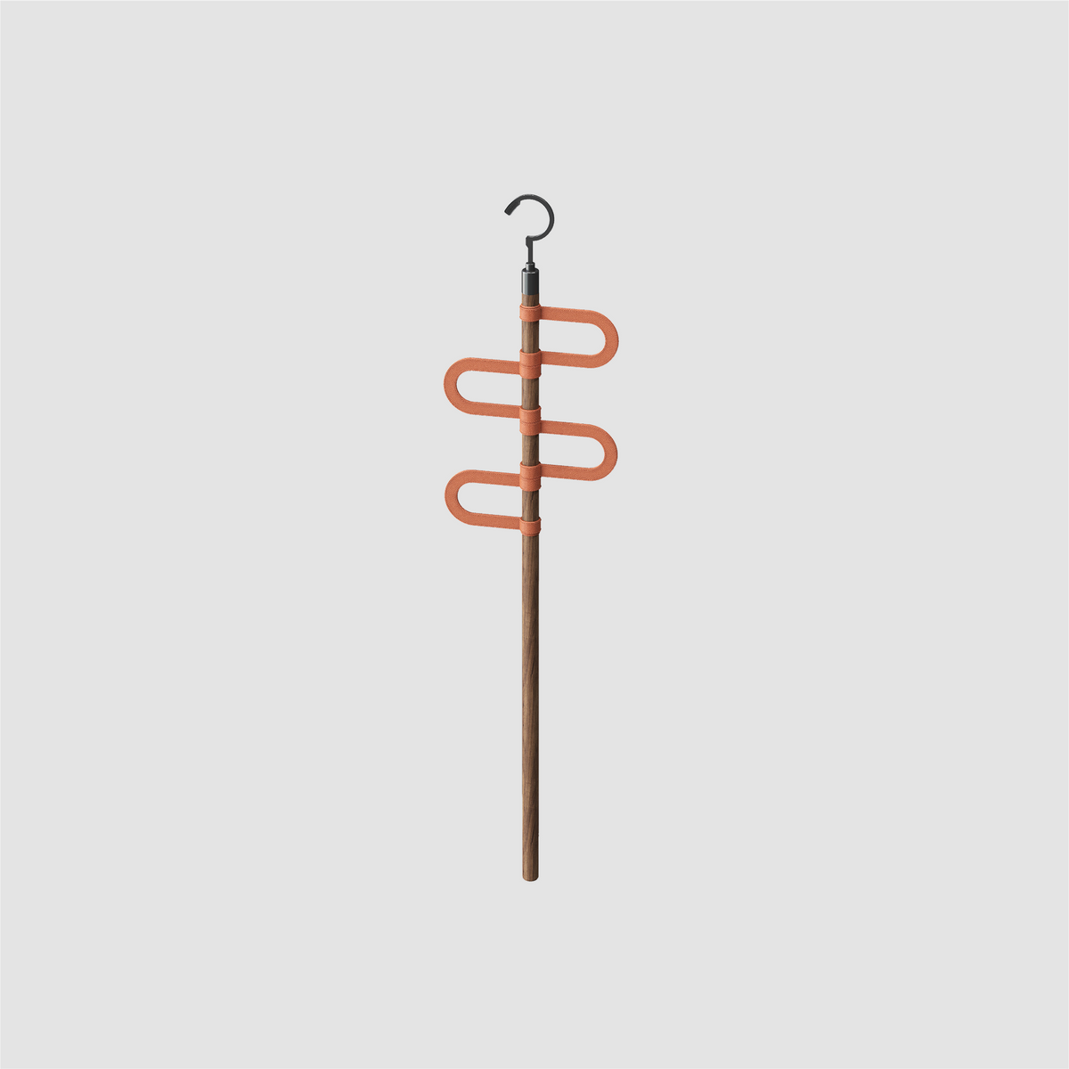 BASISTEM HORGEN Saddle Orange Walnut U-Scarf Hanger