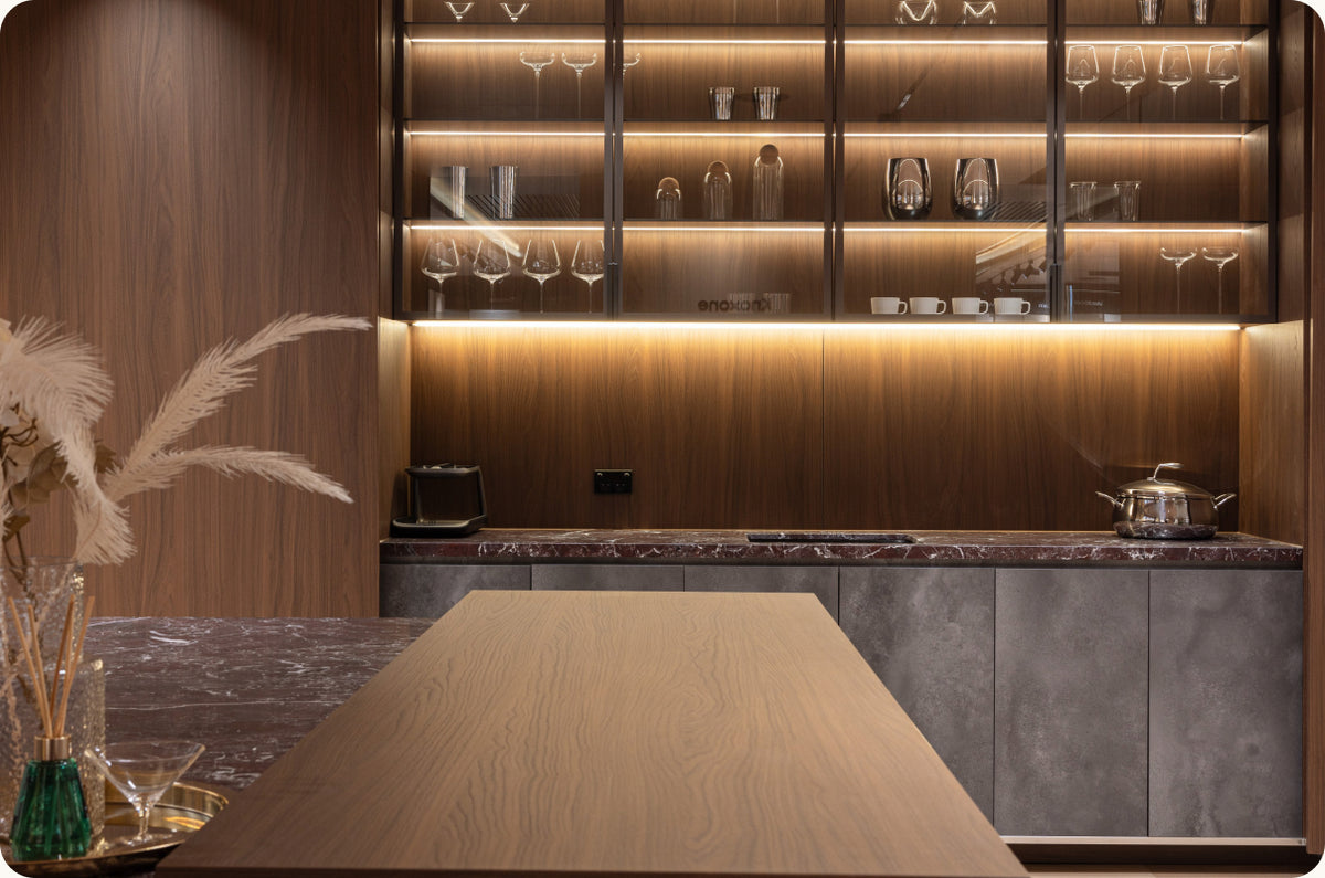 KnoxOne kitchen finishes and cabinetry details