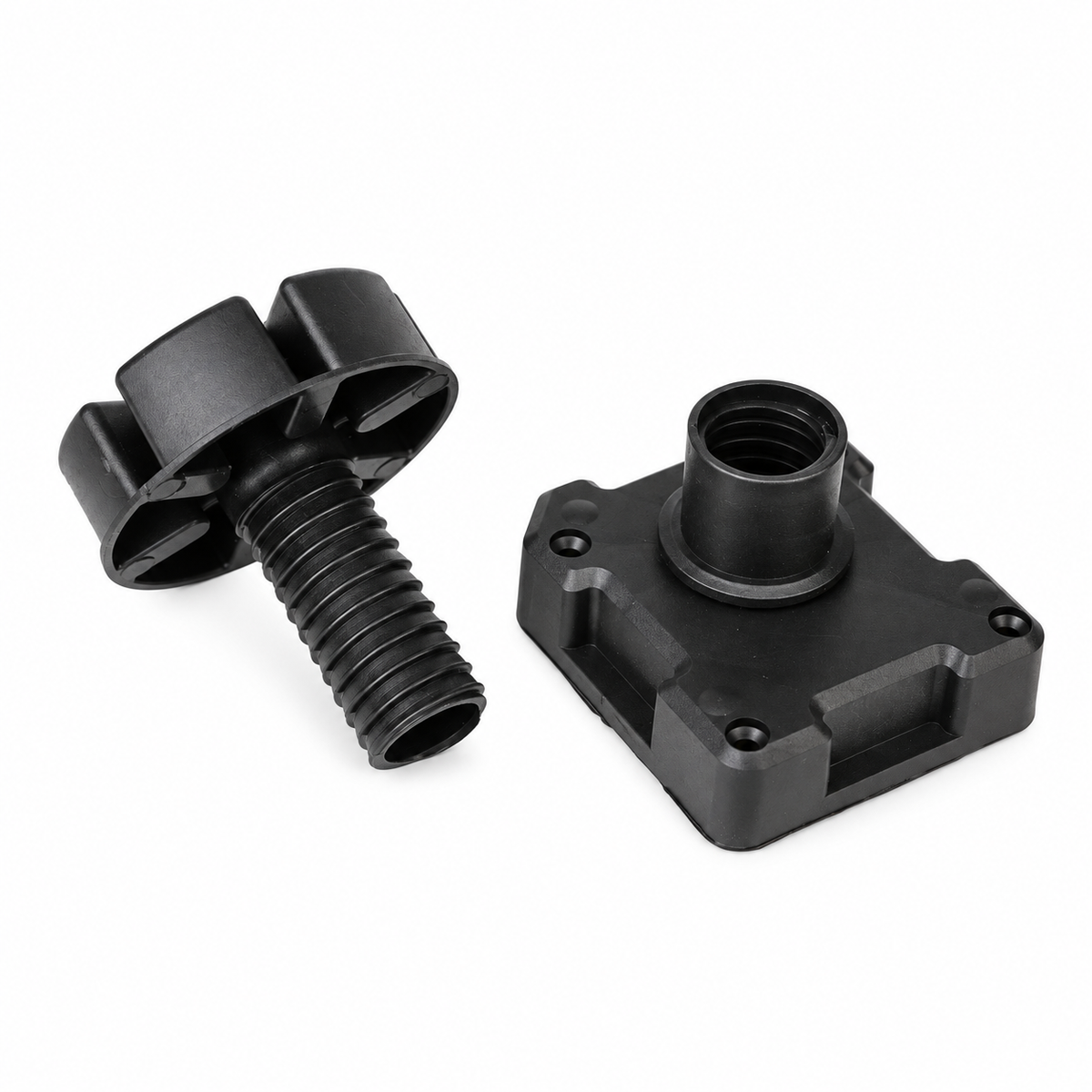 Knox System Essential Base Cabinet Adjustable Leg Kit with Screw-On Fixing Block, 85–130 mm