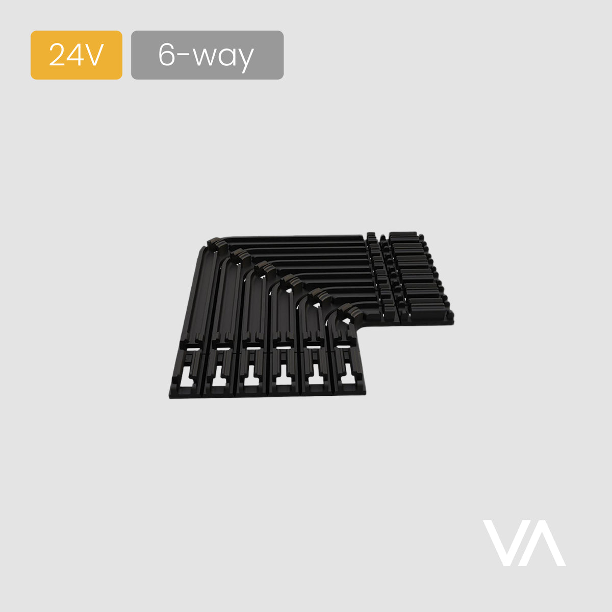 VOXAURA Cable Management, CM1000, 6-way, 90°, 24V