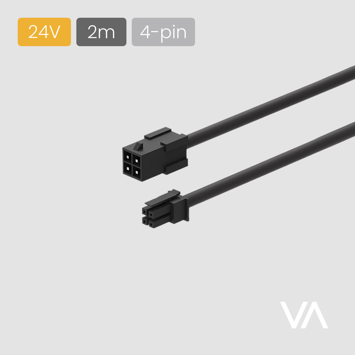 VOXAURA Extension Cable, EC3000, 4-pin, 24V, 2m