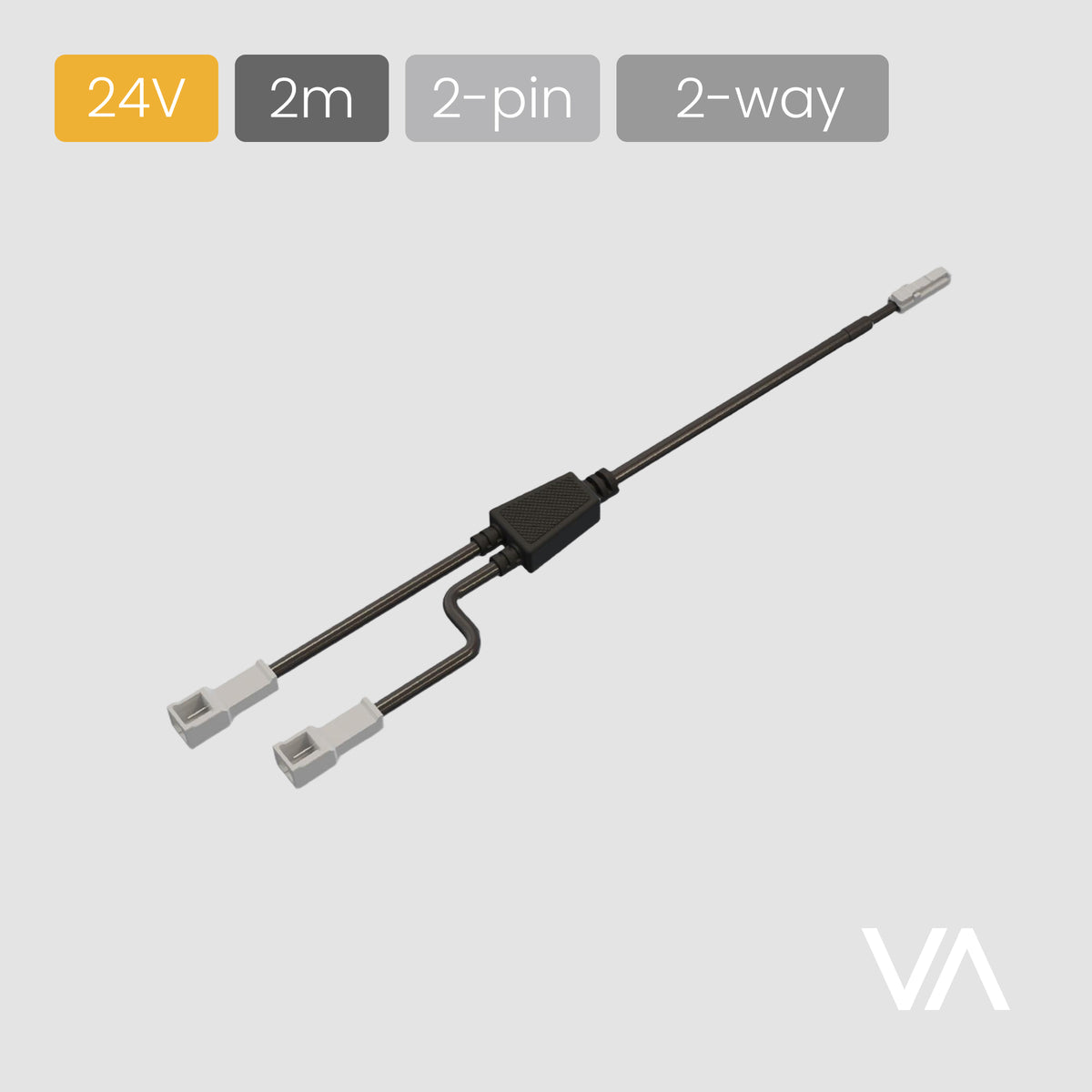 VOXAURA Extension Cable, EC3001, 2-way, 2-pin, 24V, 2m
