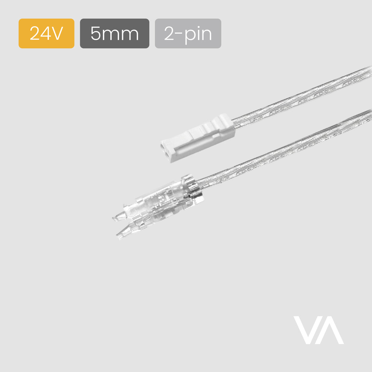 VOXAURA Connecting Cable, LC4000, 2-pin, 5mm, 24V, 2m