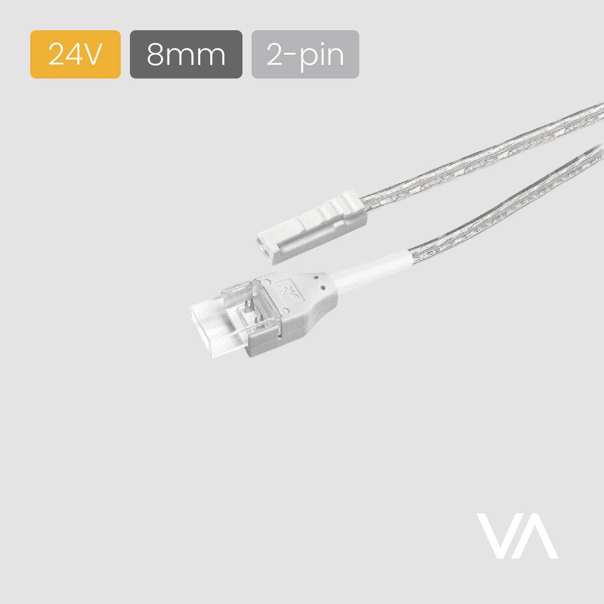 VOXAURA Connecting Cable, LC4041, 2-pin, 8mm, 24V, 2m