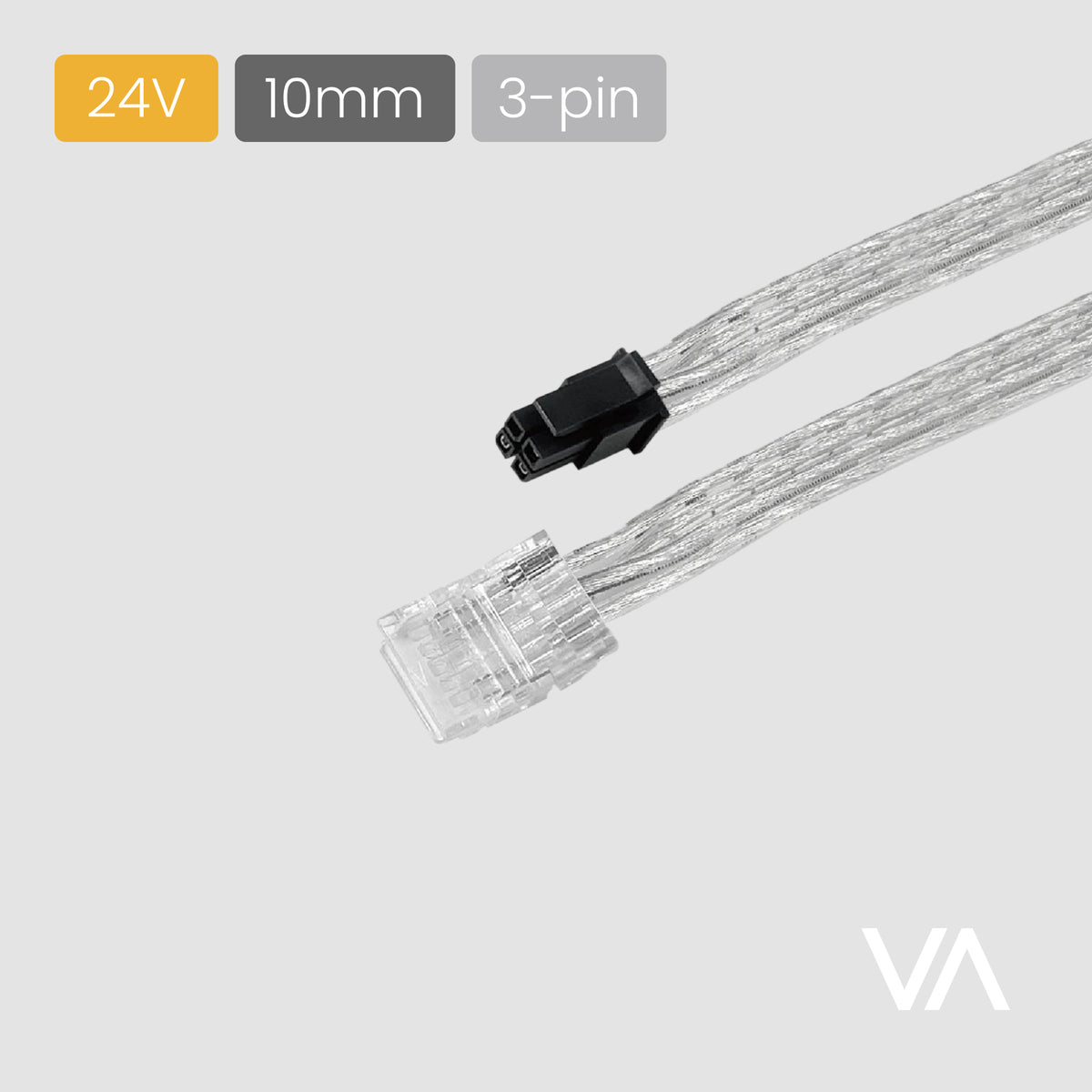 VOXAURA Connecting Cable, LC4050, 3-pin, 10mm, 24V, 2m