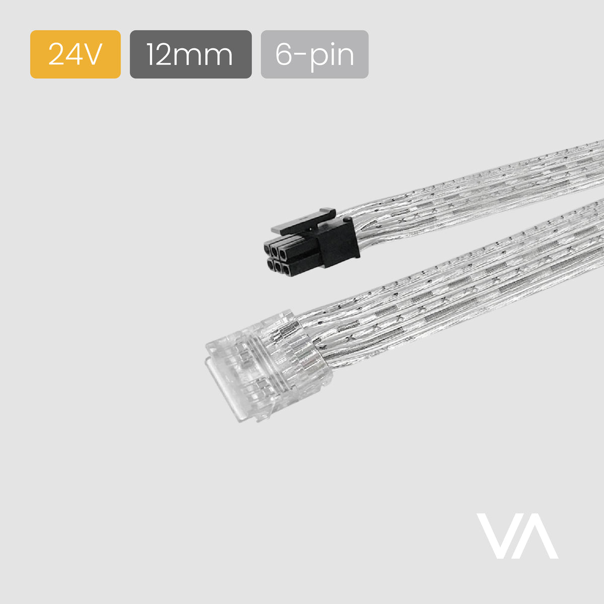 VOXAURA Connecting Cable, LC4090, 6-pin, 12mm, 24V, 2m