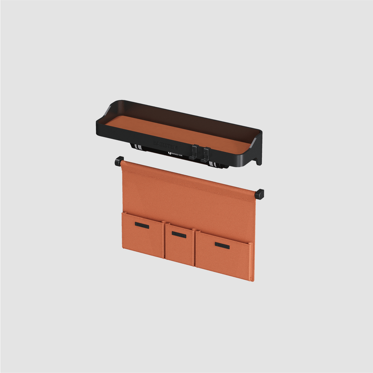 BASISTEM LYSS Wardrobe Door-Mounted Storage System Set C