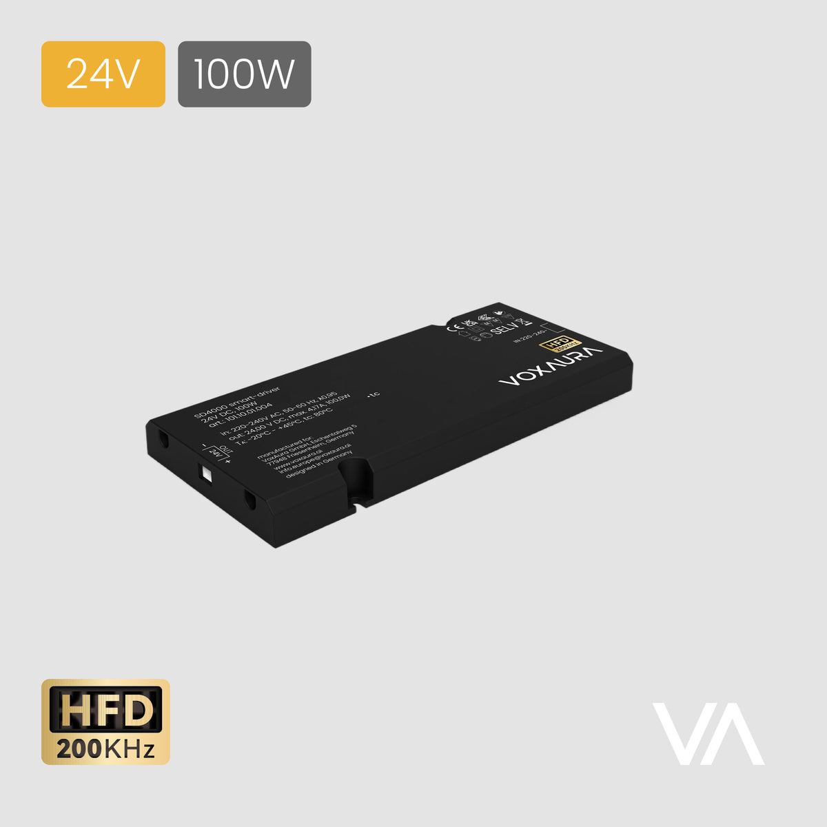 VOXAURA Smart-Driver, SD4000, 24V, 100W, HFD