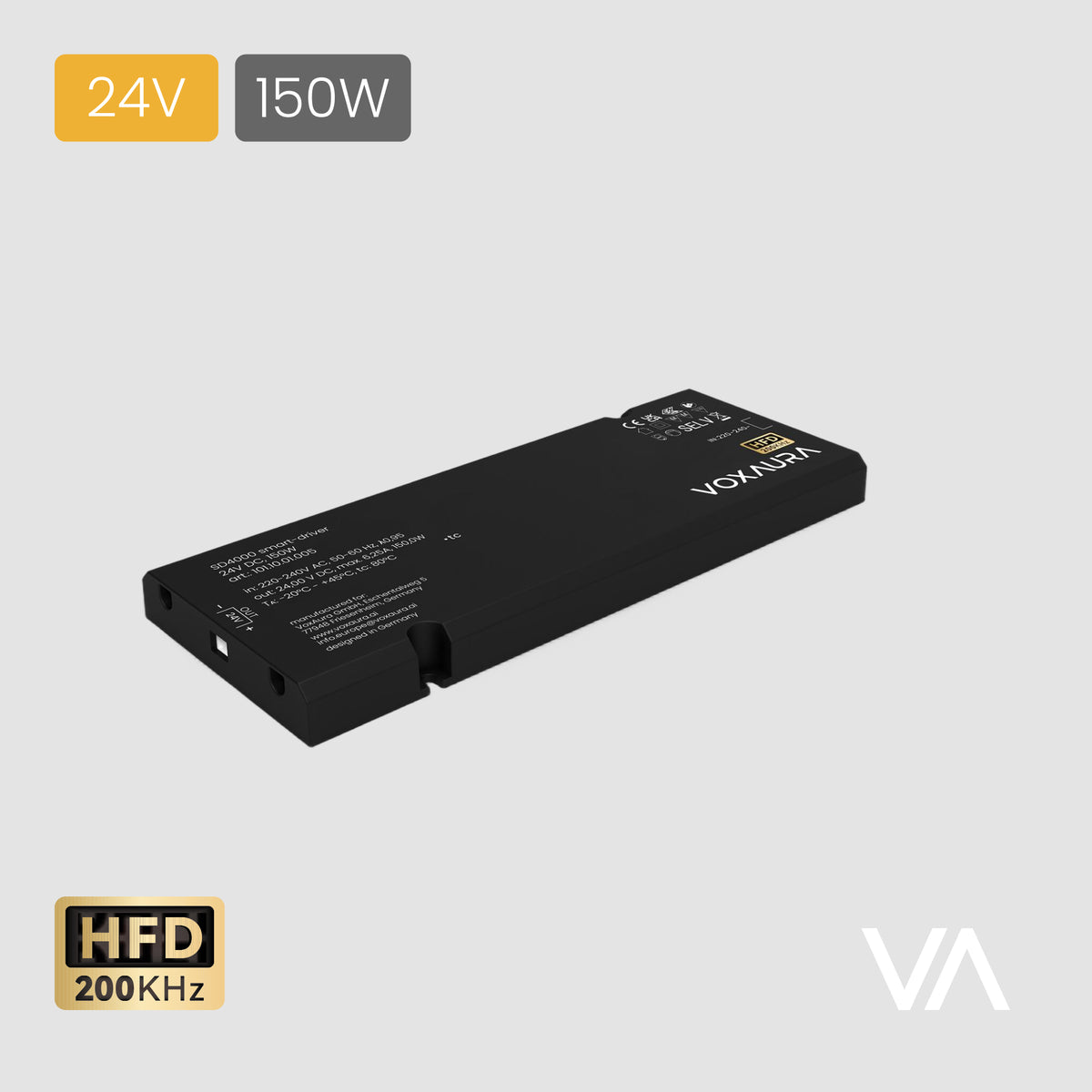 VOXAURA Smart-Driver, SD4000, 24V, 150W, HFD