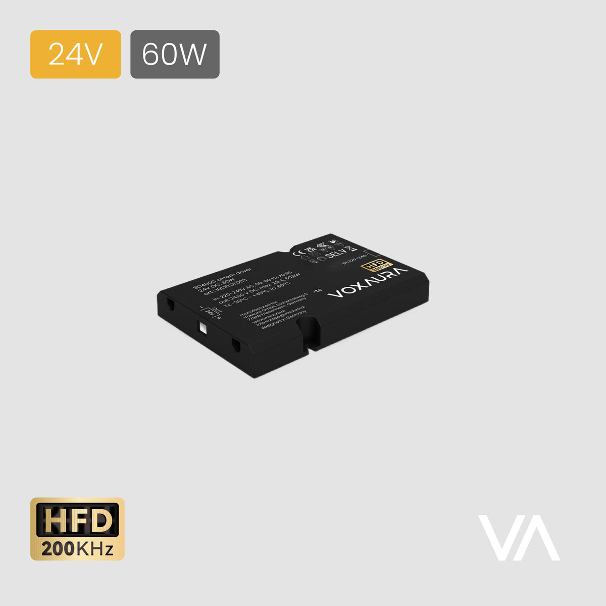 VOXAURA Smart-Driver, SD4000, 24V, 60W, HFD