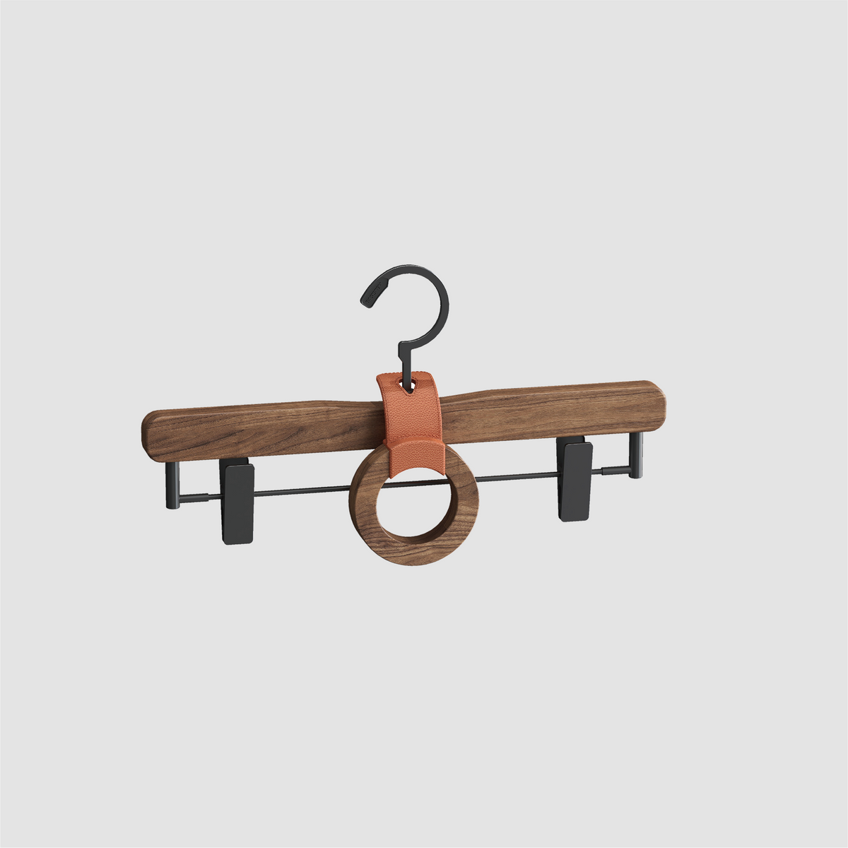 BASISTEM HORGEN Saddle Orange Walnut Pant & Skirt Hanger