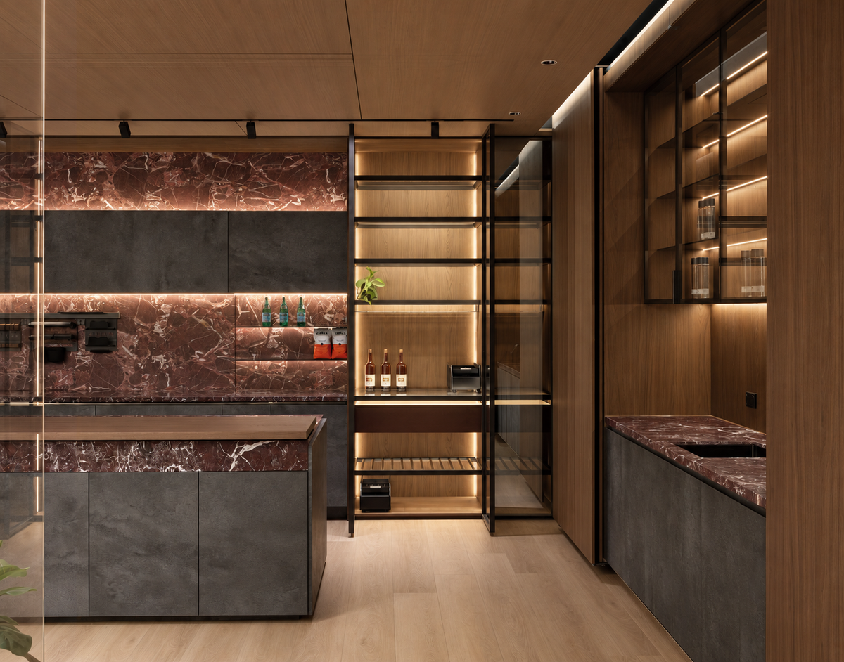 Russet Walnut cabinetry