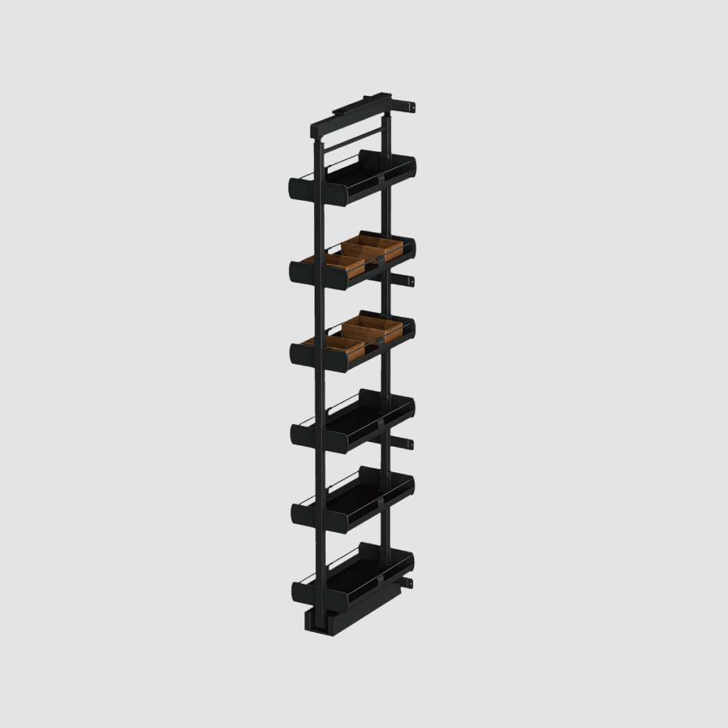 Moutier-300 6-Tier Vertical Pull-Out Pantry Basket 1